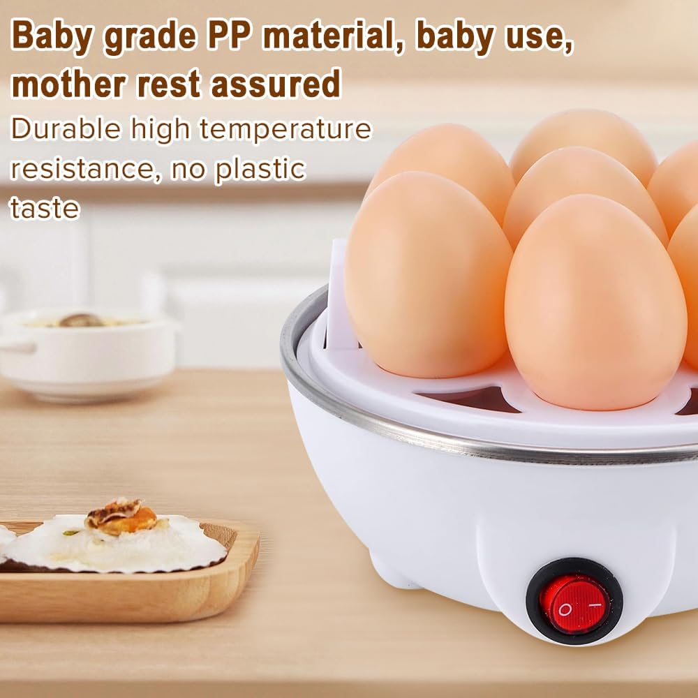 Electric Egg Cooker 7 Eggs Steamer - طباخة بيض كهربائية 7 بيضات بالبخار