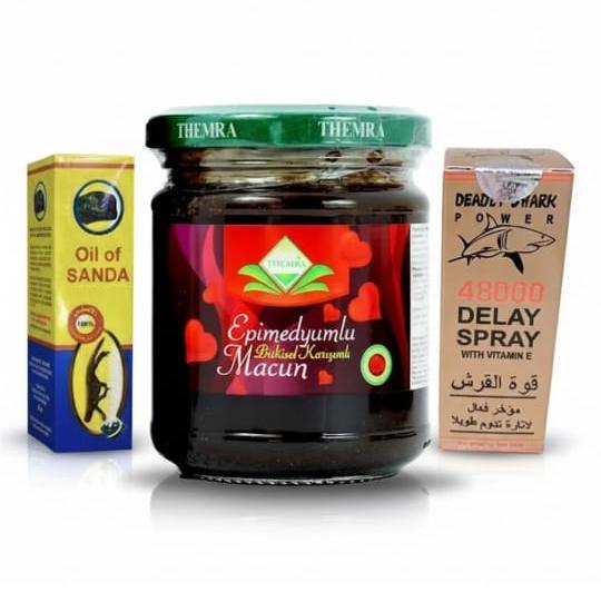 Turkish Macun, Delay Spray & Enalrgement Oil