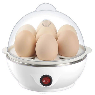 Electric Egg Cooker 7 Eggs Steamer - طباخة بيض كهربائية 7 بيضات بالبخار