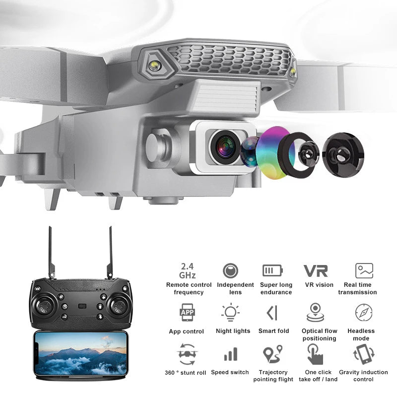 E99 Drone With 4k Camera - طائرة بدون طيار E99 مزودة بكاميرا 4K