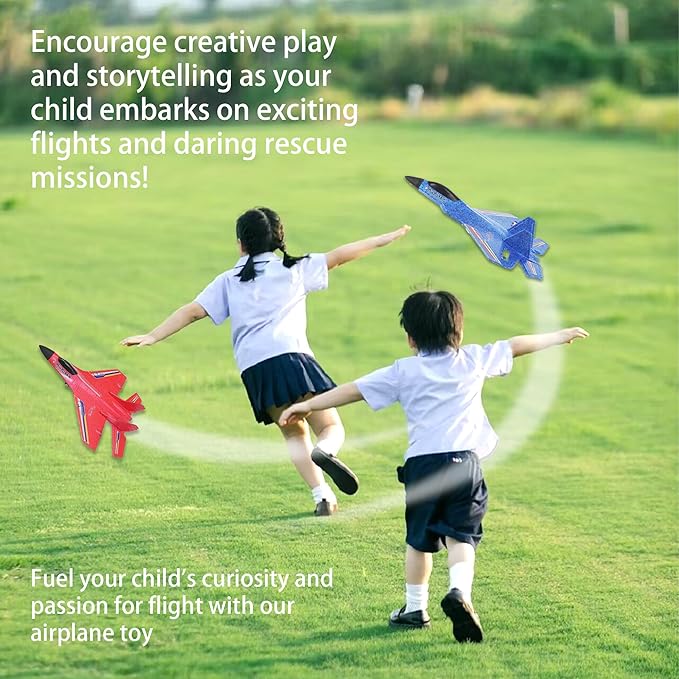 Airplane with remote Controlled Flying Toy - طائرة مع جهاز التحكم عن بعد