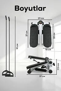 Fitness Stepper Exerciser with Rope - جهاز تمرين اللياقة البدنية مع الحبل
