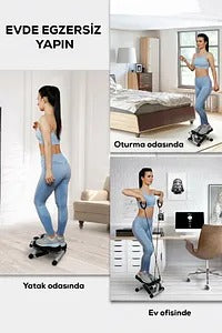 Fitness Stepper Exerciser with Rope - جهاز تمرين اللياقة البدنية مع الحبل