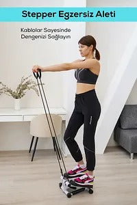 Fitness Stepper Exerciser with Rope - جهاز تمرين اللياقة البدنية مع الحبل