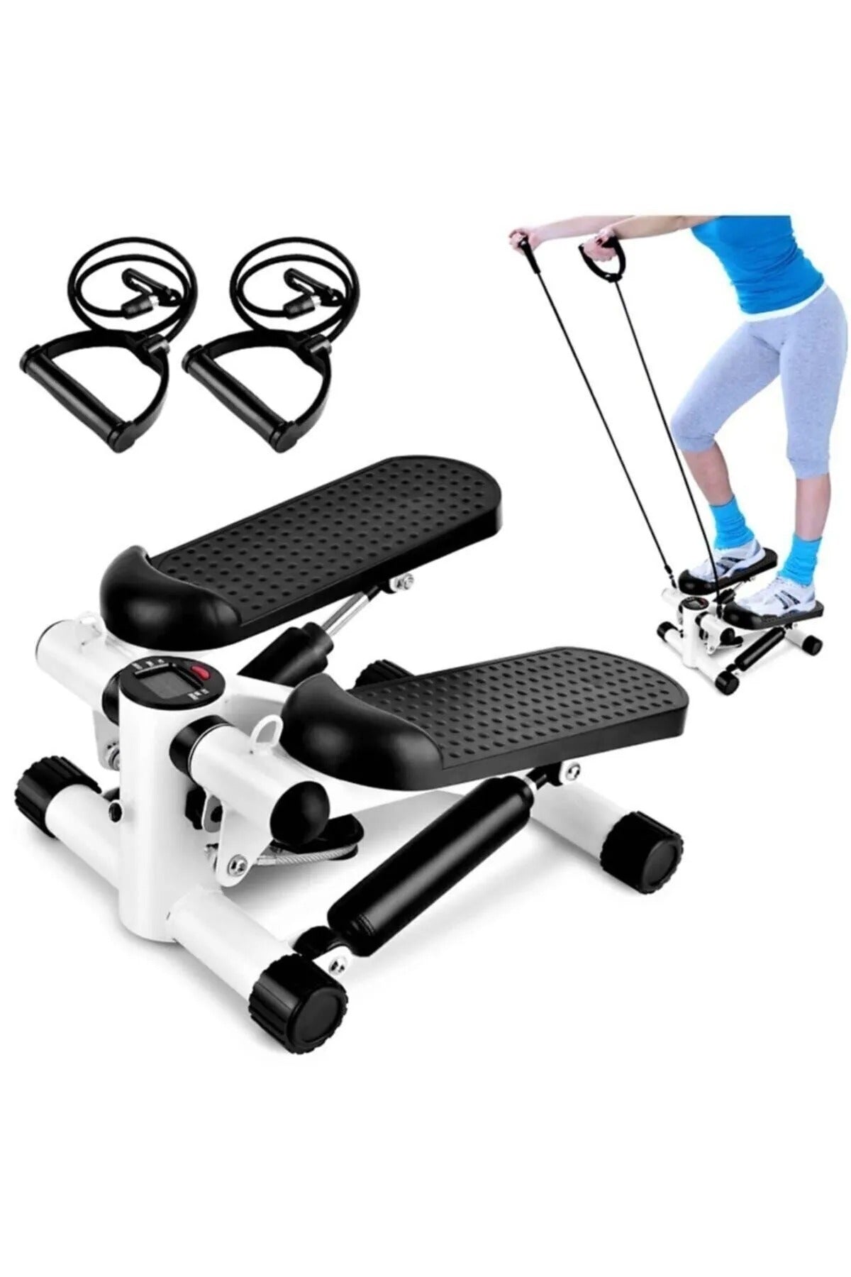 Fitness Stepper Exerciser with Rope - جهاز تمرين اللياقة البدنية مع الحبل
